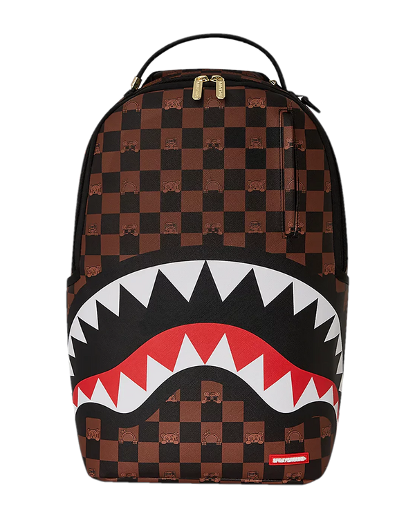 Sprayground Peeking Character Check Backpack