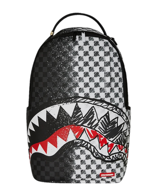 Sprayground Scribble Dribble Check Backpack
