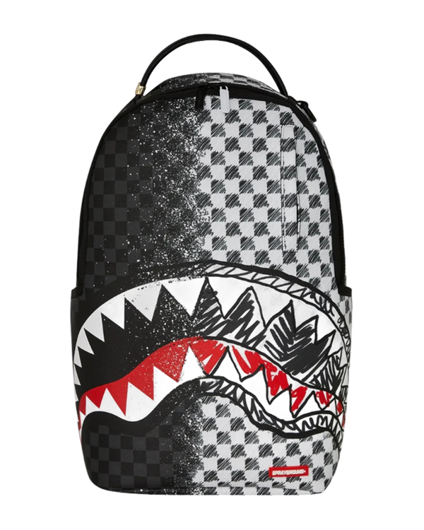 Sprayground Scribble Dribble Check Backpack