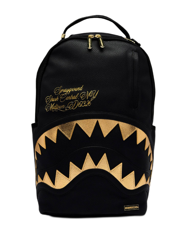 Sprayground Shark Central Gold DLXSV Backpack